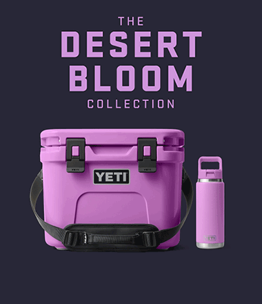 Shop yeti Desert Bloom and Royal Blue collections