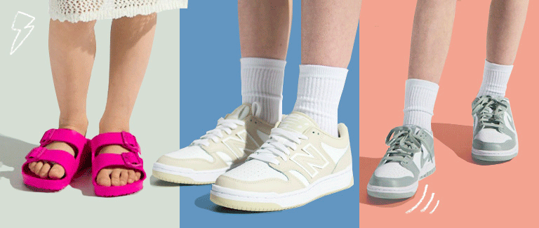 Kids wearing shoes for play